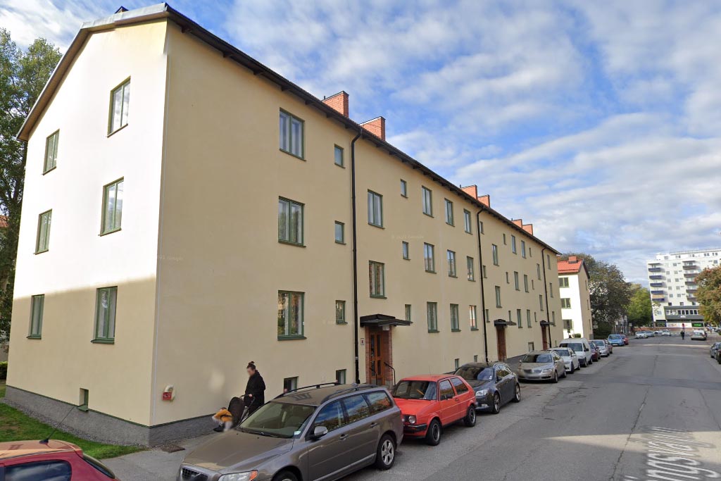 Ommålning & Fasadarbeten Parhus. Gubbängen Enskede